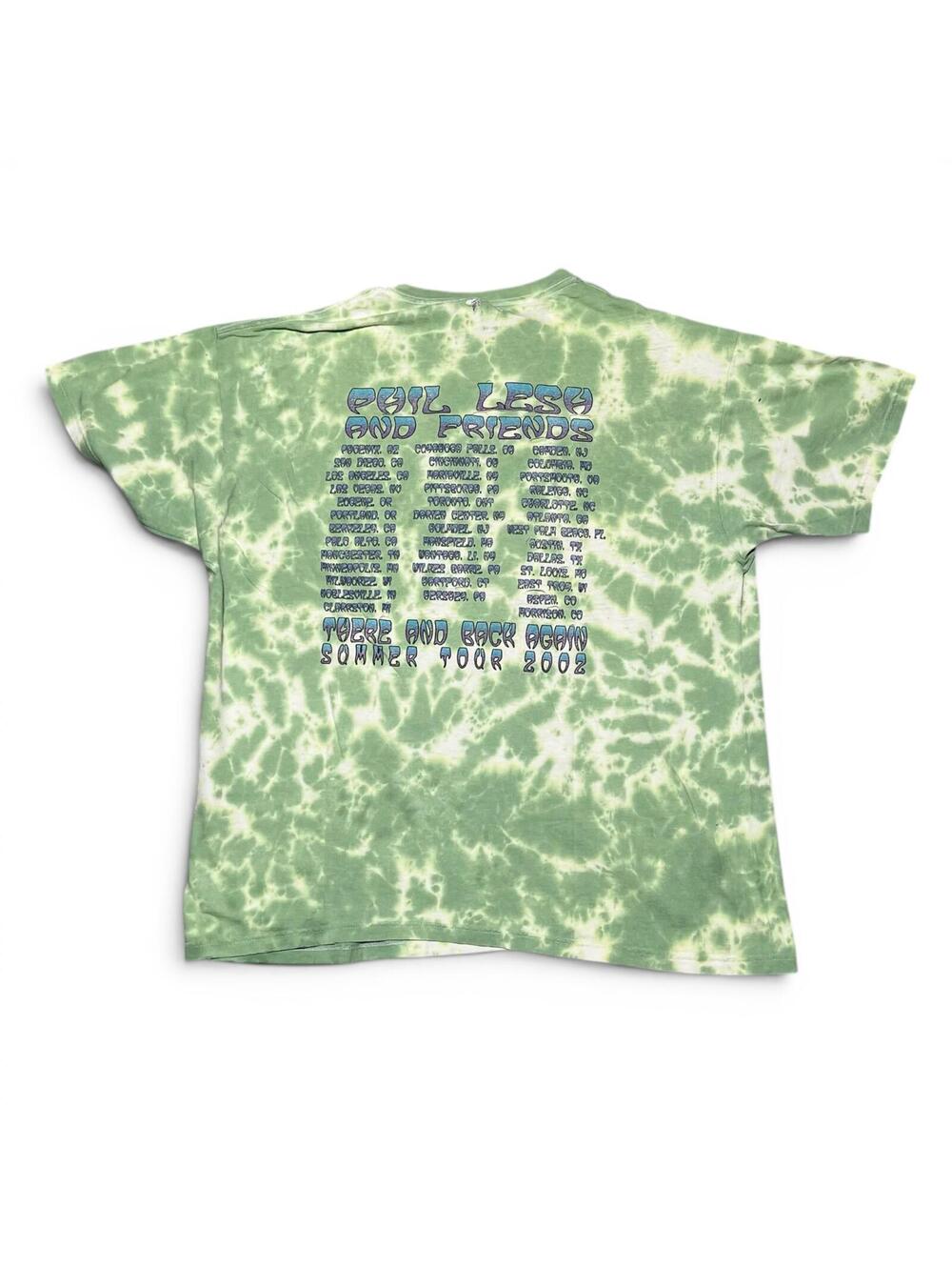 Vintage 2002 Phil Lesh & Friends Summer Tour Thrashed Tie Dye T-Shirt XL - Picture 2 of 12
